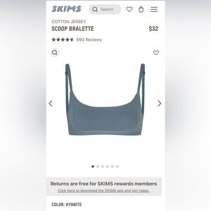 SKIMS scoop bralette